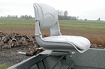 Drift Boat Outboard Operator Seat Options