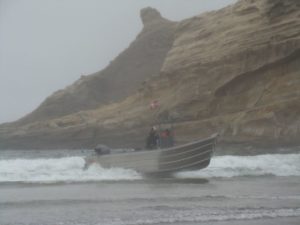 Lav Dory hitting the beach