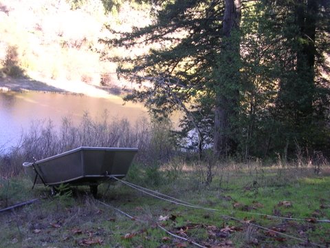 White Water Pram on Dolly